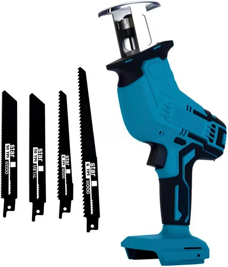 Yangtzone Reciprocating Saw for Makita 18V LXT Battery, One-Handed Cordless Recipro Saw 0-3000 RPM Variable Speed, Easy Blade Change, 4 Blades for Wood/Metal/PVC Cutting(No Battery) - Image 1